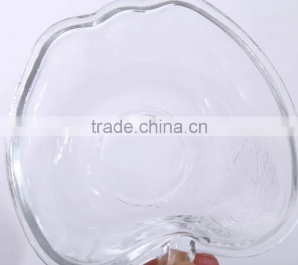 Apple Shaped Decorative Cheap Clear Glass Christmas Candy Jar photo-6