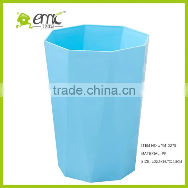 New Design Plastic Trash Bin, Plastic PP Decorative Round Trash Bin Waste Bin for Household photo-4