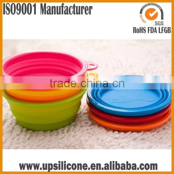 BPA Free Durable Silicon Collapsible Dog Bowl ,Silicone Portable Folding Travel Pet Dog Bowl photo-3
