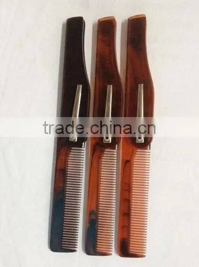 Wholesale Cheap Plastic Folding v Hair Comb photo-2