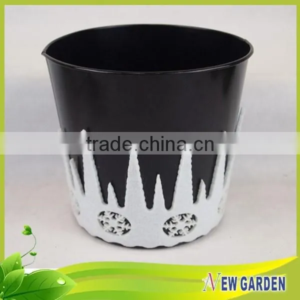 Wholesales in Home Decor Metal Planter/ Felt Big Flower Pot photo-3
