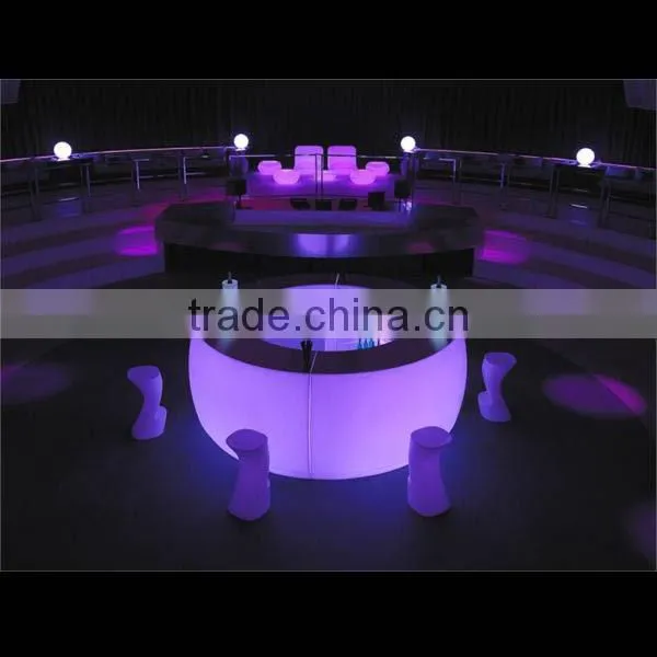 LED Light Up Curved Bar Counter for Indoor and Outdoor for Sale photo-2