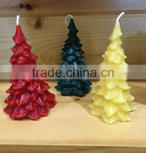 Christmas Tree Candles 100% Beeswax photo-2