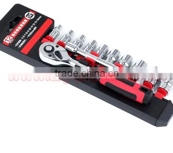 27pcs 19pcs 12pcs Socket Wrench Set Ratchet Wrench Socket Set 1/2 3/8 1/4 Driver Set photo-4