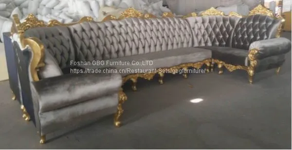 Bar Club Karaoke Couch Sofa in Grey Fabric photo-2