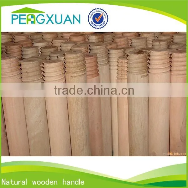 Smooth Surface Natura Wooden Threaded Rod for Cleaning Product photo-3
