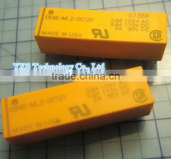 DS4E-ML2-12V 4PDT 2A 12V Relay DS4E-ML2-DC12V 16Pin photo-2