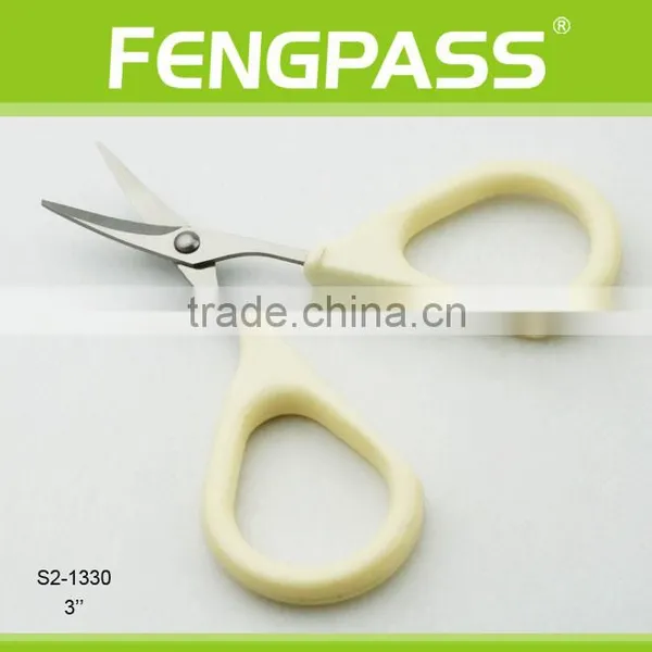 S2-1330 3" Inch 2CR13 Stainless Steel With PP Handle Baby Nail Scissors photo-2