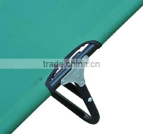 Folding 18x1.0mm Steel Frame Beach Sunbed Camping Cot photo-4