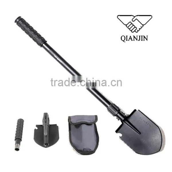 QJ-JS03 Hot Sale Functional Survival Tool Folding Camping Shovel