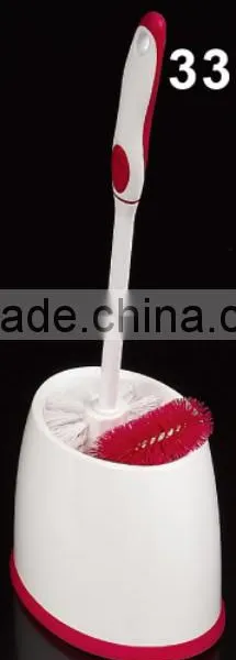 High Quality New Style Plastic Toilet Cleaning Brush With Holder Set photo-4