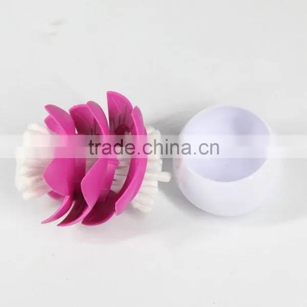 Lotus Shape Round Plastic Toothpick Box photo-5