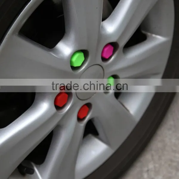 Blue Silicone Wheel Bolt Nut Cover Hexagonal Cap 19mm for Car photo-6