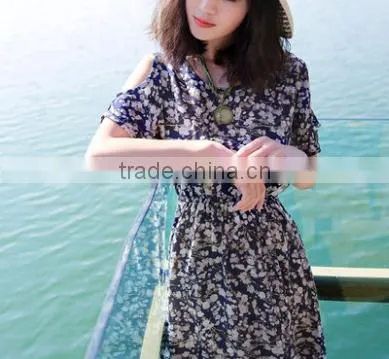 2016 New Latest Summer Women Slim Plus Size Long Bohemia Beach Dress photo-2