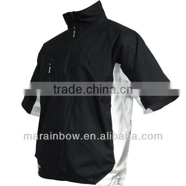 2013 Windproof Short Sleeve Golf Jacket 1/2 Zip Wind Top photo-5