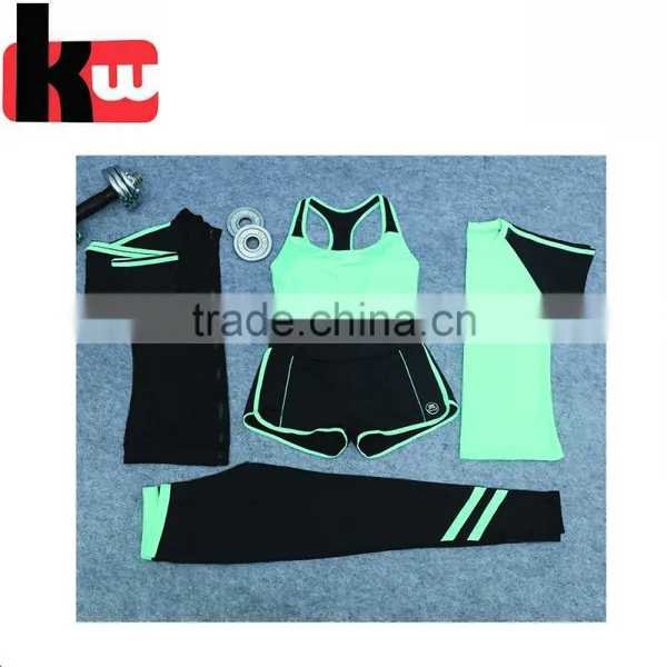 Women Fitness 95%Cotton 5%Sandex Custom Yoga Sets for Ladies photo-4