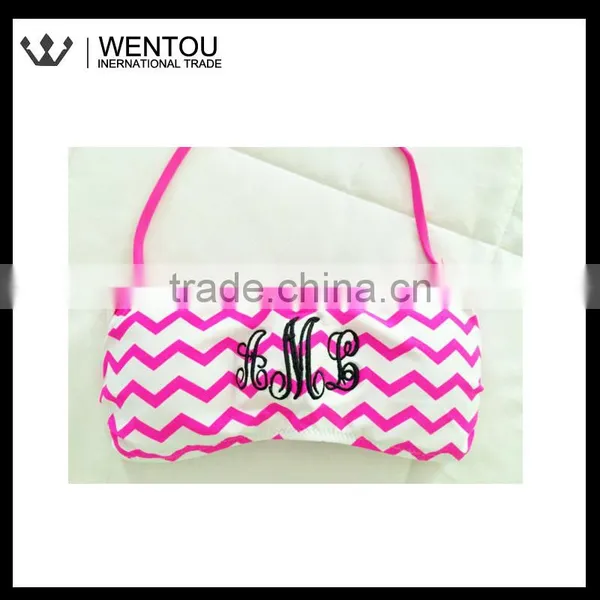 New Arrival Monogrammed Chevron Bandeau Bikini photo-2