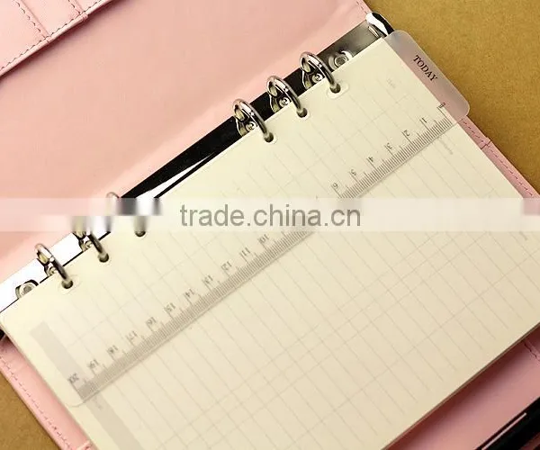 A5/A6/A7 Matte pp Material Ruler for Planner 6 Holes Measure Tools for Notebook photo-2