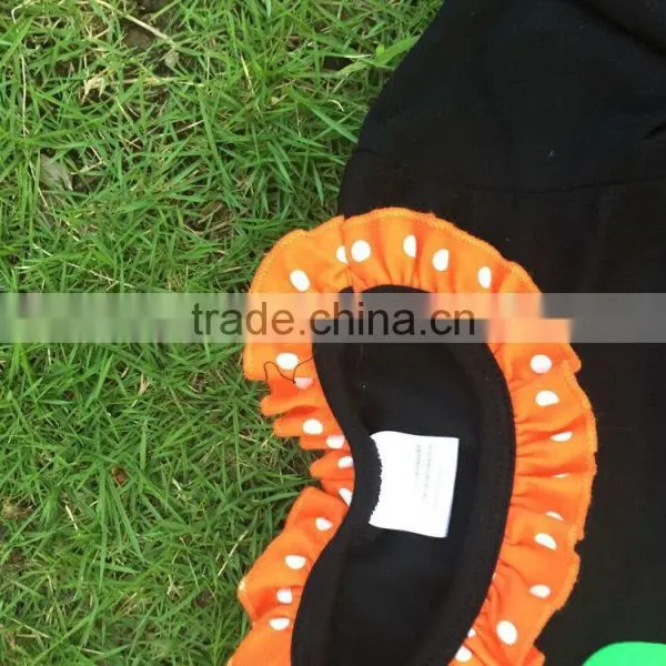 NEWEST Kids Black Dress Girls Pumpkin Dress Girls Halloween Dress Pumpkin in the Patch Dress With Necklace and Headband photo-4
