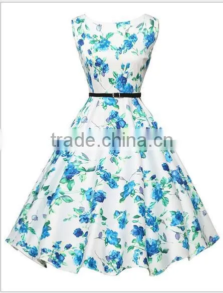 Walson F20197A Hot Sale Women Vitage Dress 50s Retro Dress Rockabilly Swing Dress for Women photo-3