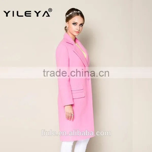 2015 Winter Latest Trendy Women Thick Korean Green Custom Coat, Ladies' Long Coat photo-4