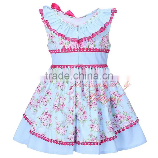 Red Tassel Girl Child Dress Baby Wear Clothes photo-3