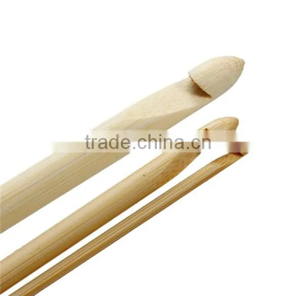 Hot Sale 12pcs Bleach Bamboo Double Point Crochet Hook photo-3