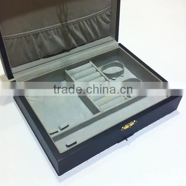 Black Leather Jewelry Showcase Collection photo-2