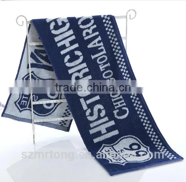 High Quality 100% Cotton Promotional Personalized White Jacquard Sport Towel photo-5