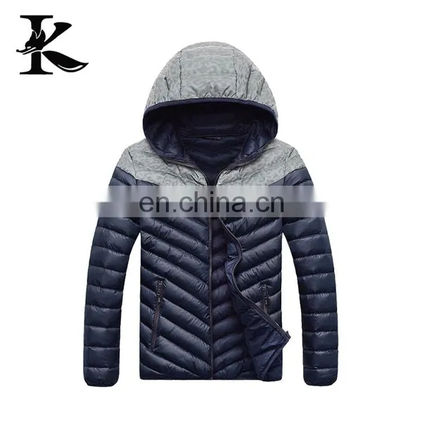 Hot Sale Reflective Breathable Winter Down Jacket Padded Coats With Hood photo-2