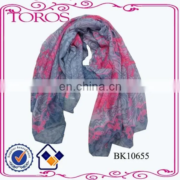 New Ladies Shawl Printed Style Coral Fashion Arab Style Scarf