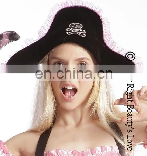 2015 Fashion Womens Summer Hat Halloween Costume Hat Sexy Women Pirate Hat photo-2