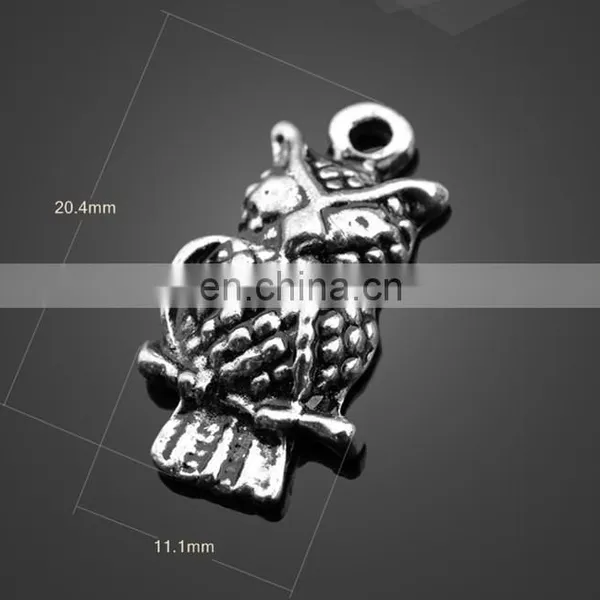 Wholesale Bronze Animal Owl Shape Pendant Alloy Pendant Jewelry Accessories photo-5