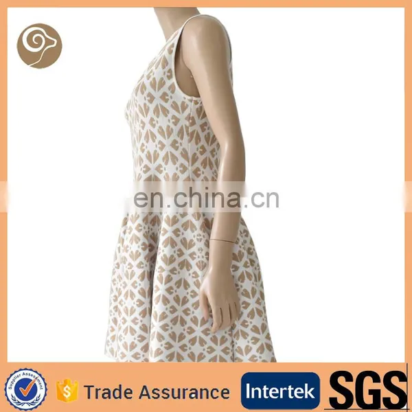 Sleeveless Jacquard Cashmere Dress photo-4