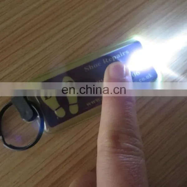 2016 New Design Led Light Strip Holder Keychain With Two Sides Logo photo-2