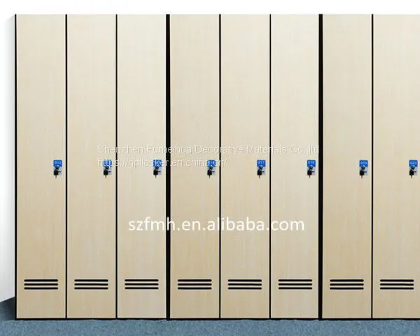 Fireproof Decorative Electronic Luggage Storage Hpl Compact Laminate Locker photo-3