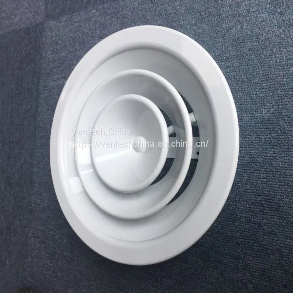 Round Ceiling Diffuser Parts With Damper photo-5