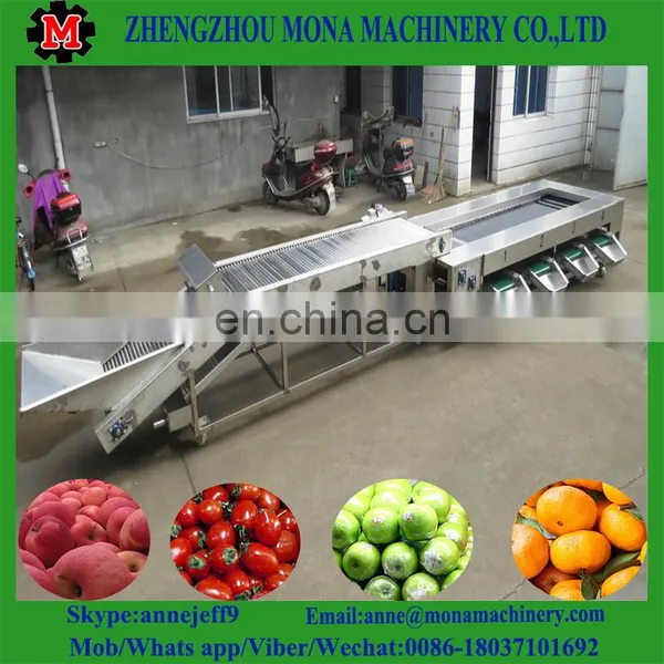 Fruit grading calibration size machine