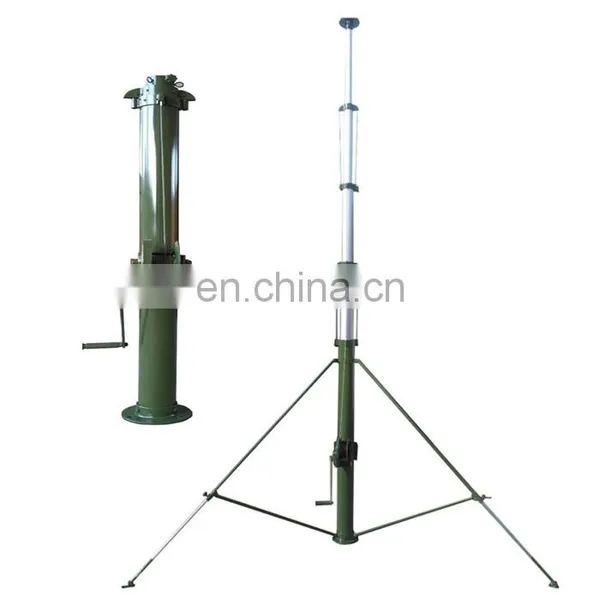 12m Winch Car tv Antenna Installation Tower photo-2