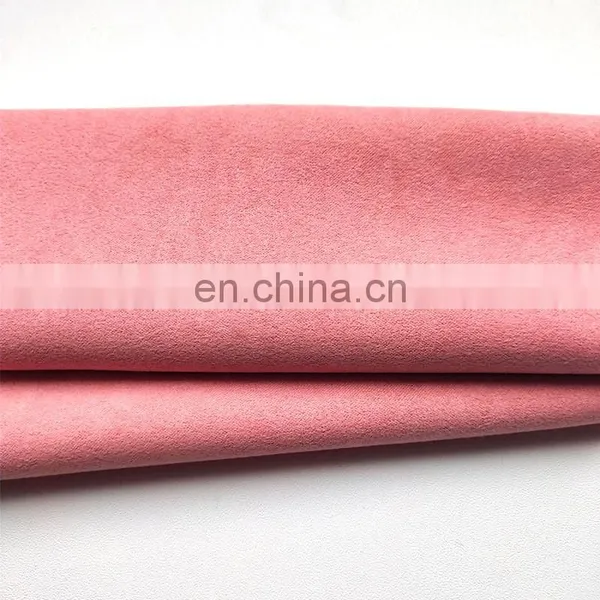 High Quality 75d*225d 100% Polyester Suede Fabric for Sofa photo-7