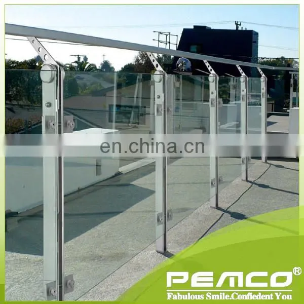 Air Port / Supermarket Use Balcony Glass Stainless Steel Railing Design photo-5