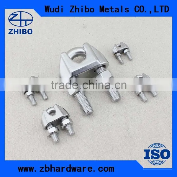 AISI316 AISI304 Stainless Steel DIN741 US/JIS Type Adjustable Wire Rope Clips M2-M32 photo-4