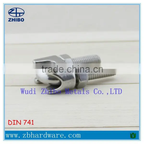 AISI316 AISI304 Stainless Steel DIN741 US/JIS Type Adjustable Wire Rope Clips M2-M32 photo-3