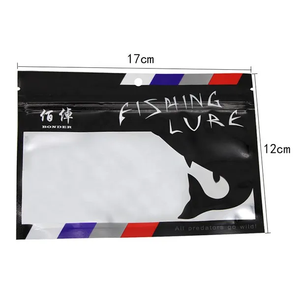 Competitive Price Custom Plastic Fishing Worms Bag Custom Soft Foil Reusable Fish Lure Stosh Baits Packaging Bags With Window photo-5