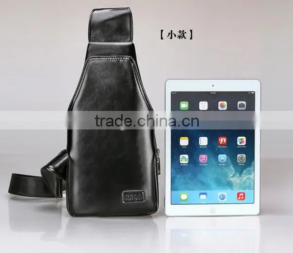 Wholesale Fashion Design PU Leather Man Chest Bag Waist Bag Messenger Bag photo-3