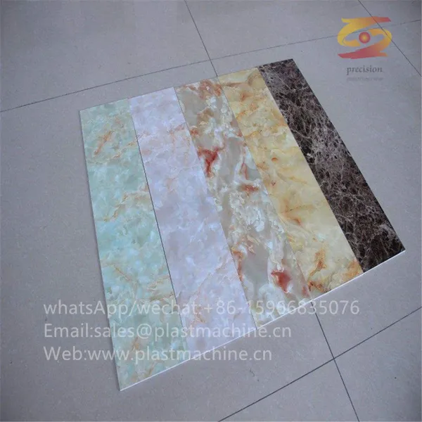 Machiery Lanimated Marbleized Panel Making Machine Laminate Flooring Production Line Pvc Sheet Line photo-4