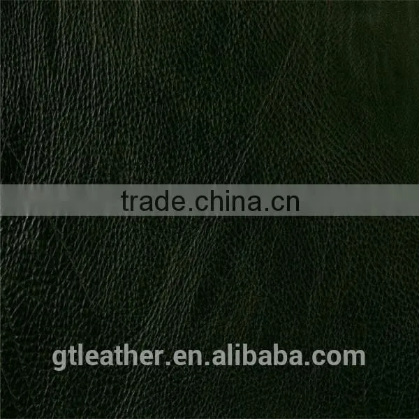 Genuine Cow Finished Leather for Shoes Upper,bag ,cap photo-4