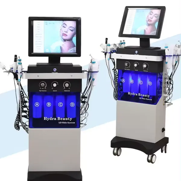 Professional 14 in 1 Aqua Peeling Machine Hydra Oxyge Jet Facial Diamond Dermabrasion Machine Hydro Facials Machine