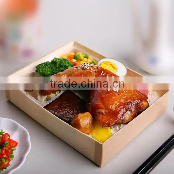 Natural Wooden Bark Box Wood Fast Food Box Wholesale photo-3