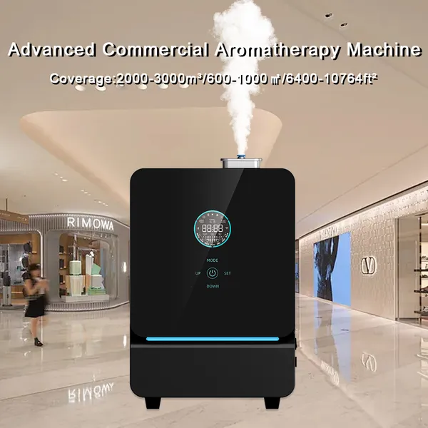 Commercial Grade Wall Mounted Scent System Aluminum Alloy Smart App Waterless Essential Oil Diffuser photo-2